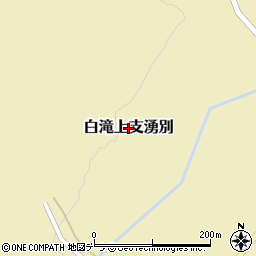 北海道遠軽町（紋別郡）白滝上支湧別周辺の地図