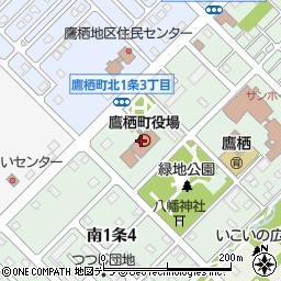 鷹栖町役場　サンホールはぴねす周辺の地図