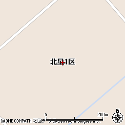 北海道当麻町（上川郡）北星（１区）周辺の地図