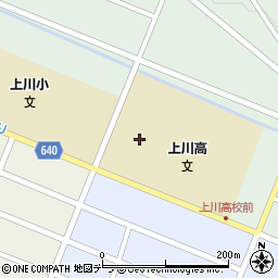 北海道上川高等学校周辺の地図