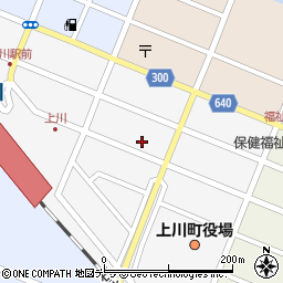 上川町役場　出納室周辺の地図