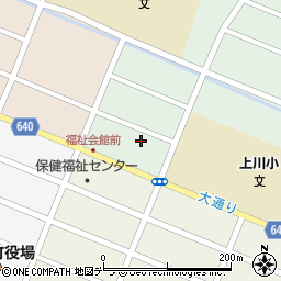 上川中央農協上川支所生産資材店舗周辺の地図