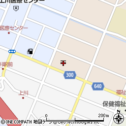 上川郵便局周辺の地図