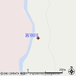 箸別川周辺の地図