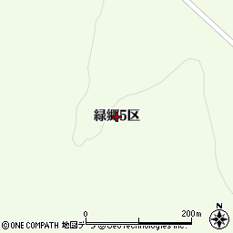 北海道当麻町（上川郡）緑郷（５区）周辺の地図