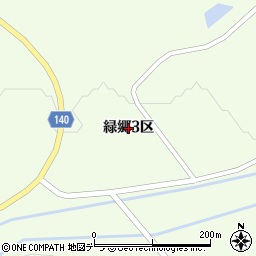 北海道当麻町（上川郡）緑郷（３区）周辺の地図
