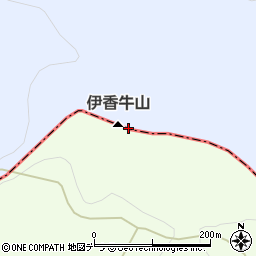 伊香牛山周辺の地図