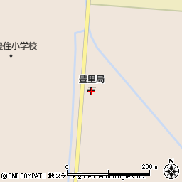 豊里郵便局周辺の地図