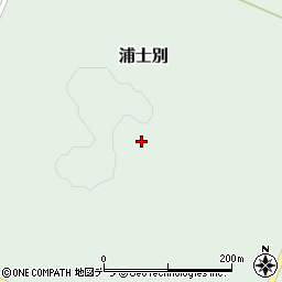 北海道網走市浦士別周辺の地図