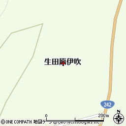北海道紋別郡遠軽町生田原伊吹周辺の地図