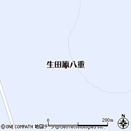 北海道遠軽町（紋別郡）生田原八重周辺の地図