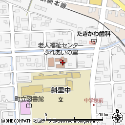 斜里町役場　老人福祉センター周辺の地図