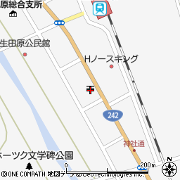 生田原郵便局周辺の地図