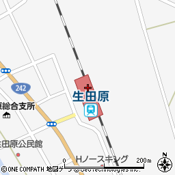生田原駅周辺の地図
