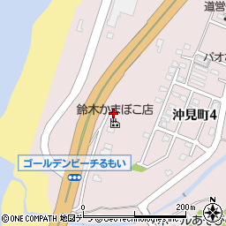 鈴木かまぼこ　本店周辺の地図