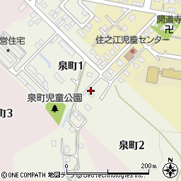 北海道留萌市泉町周辺の地図