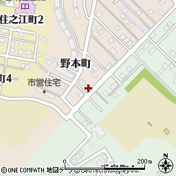 北海道留萌市野本町6周辺の地図