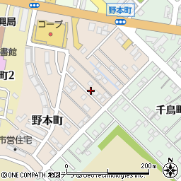 北海道留萌市野本町8-45周辺の地図
