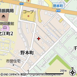 北海道留萌市野本町161-2周辺の地図