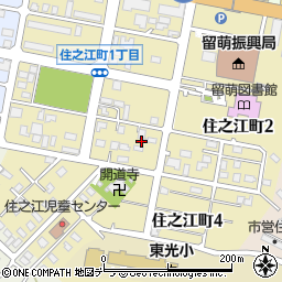 北海道留萌市住之江町周辺の地図