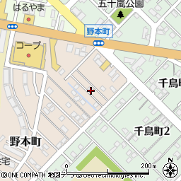 北海道留萌市野本町95周辺の地図