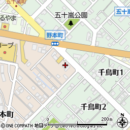 北海道留萌市野本町75周辺の地図