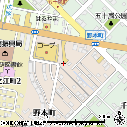 北海道留萌市野本町55周辺の地図