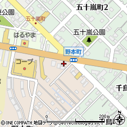 北海道留萌市野本町64周辺の地図