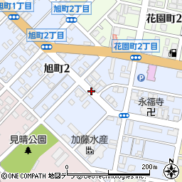 北海道留萌市旭町周辺の地図