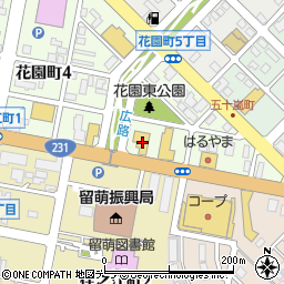 トヨタカローラ旭川留萌店周辺の地図