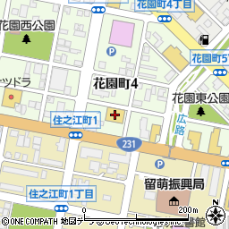 イエローハット留萌店周辺の地図