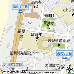 北海道留萌市寿町周辺の地図