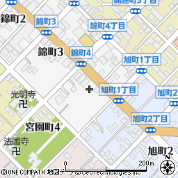 北海道留萌市錦町4丁目周辺の地図