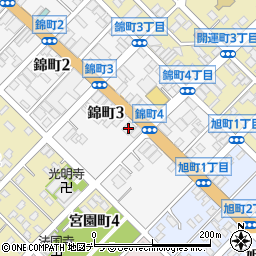 北海道銀行留萌支店周辺の地図