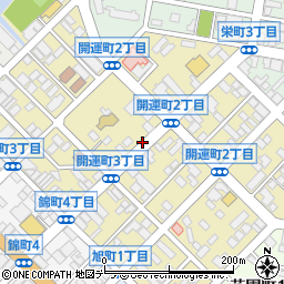 北海道留萌市開運町周辺の地図