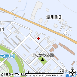 北海道留萌市堀川町周辺の地図
