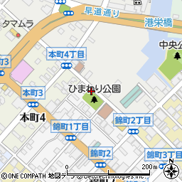 ひまわり公園トイレ周辺の地図