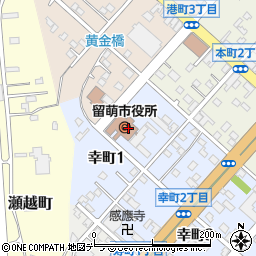 留萌市役所総務部　総務課人事研修係周辺の地図
