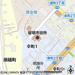北海道留萌市周辺の地図