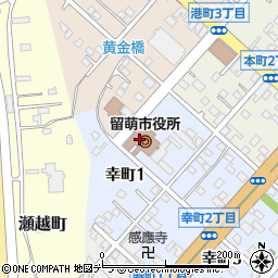 留萌市役所周辺の地図