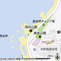 黄金岬海浜公園周辺の地図