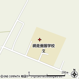 北海道網走養護学校周辺の地図