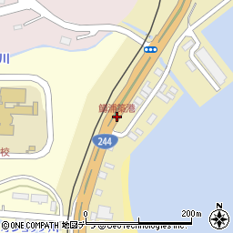 鱒浦築港周辺の地図