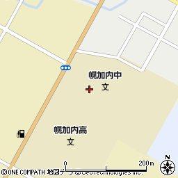 幌加内町立幌加内中学校周辺の地図