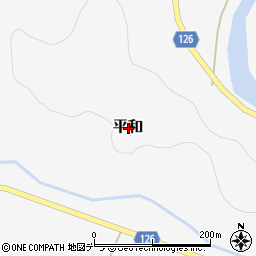 〒078-3313 北海道留萌郡小平町平和１区の地図