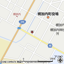 幌加内郵便局周辺の地図