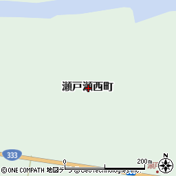 北海道紋別郡遠軽町瀬戸瀬西町周辺の地図