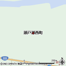 北海道遠軽町（紋別郡）瀬戸瀬西町周辺の地図
