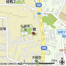 網走桂学園周辺の地図