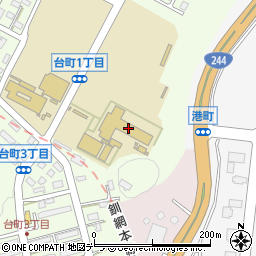 北海道網走南ヶ丘高等学校周辺の地図